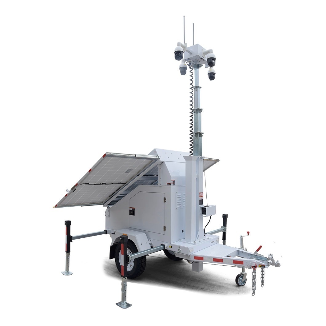 mobile surveillance trailer - all in one security