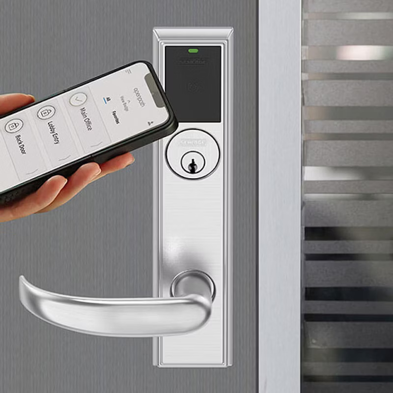 installation with electronic locks