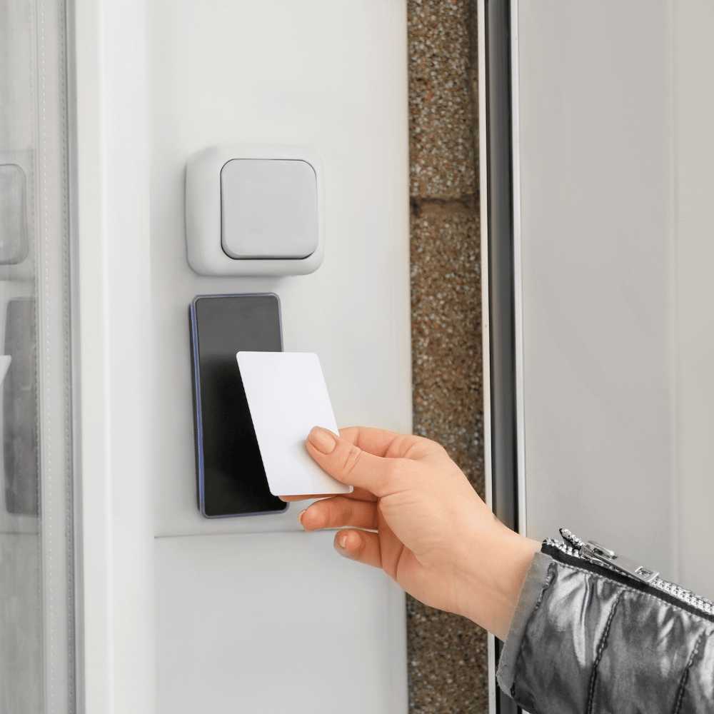 Door access with card Door access with card